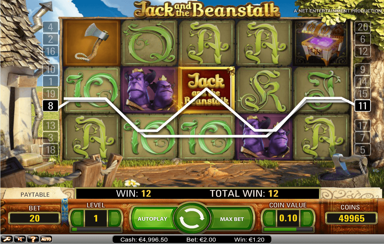 Jack And The Beanstalk Slot Gameplay