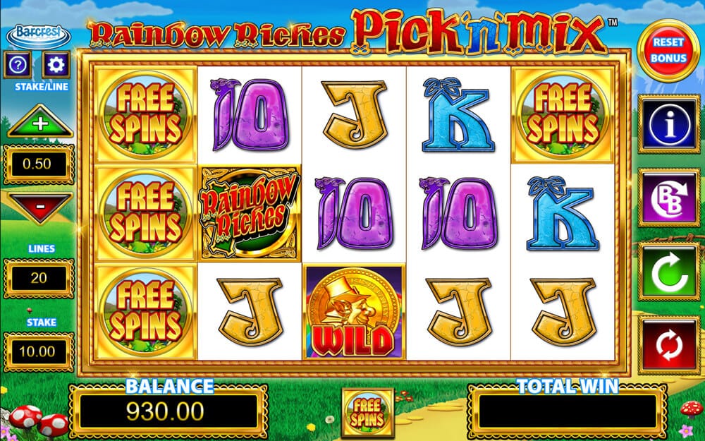 Rainbow Riches Pick n Mix Gameplay