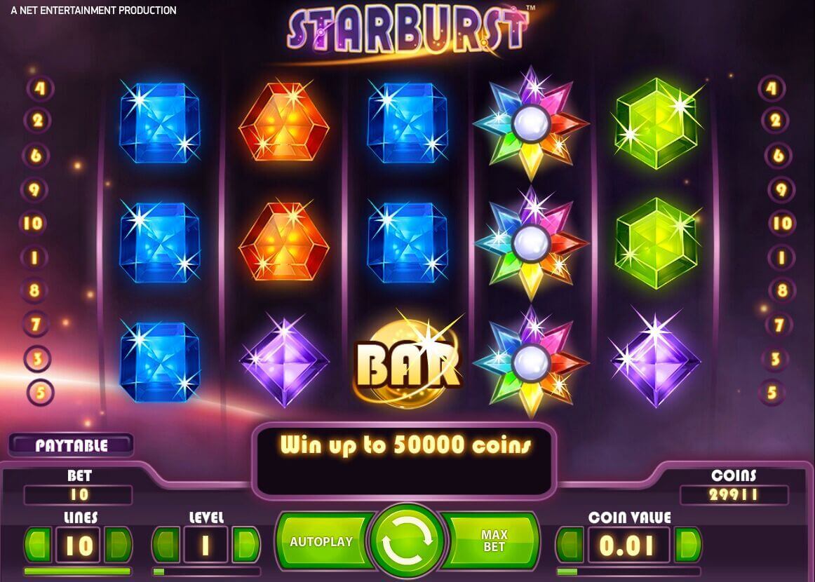 Starburst Slot Gameplay