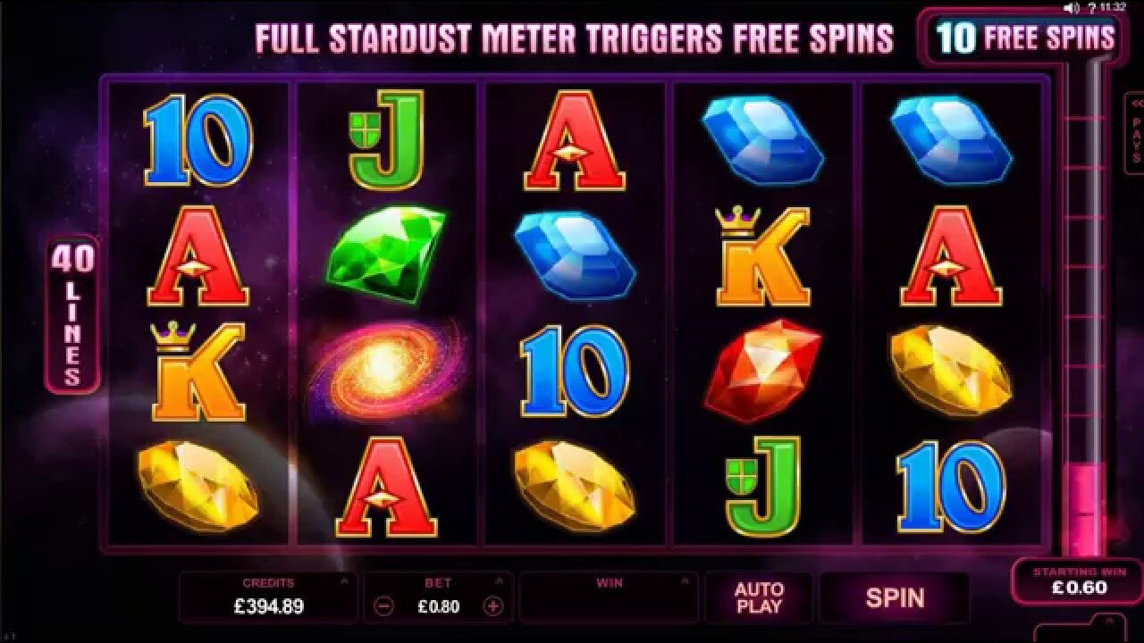 Stardust Slot Gameplay