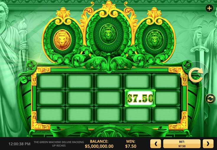 The Green Machine Deluxe Racking Up Riches Slot Wins