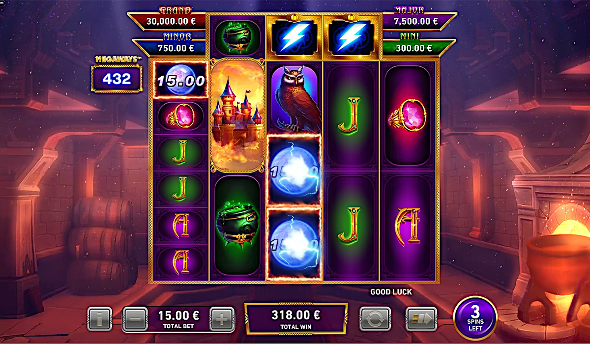 Fire Blaze: Blue Wizard Megaways Slot Gameplay