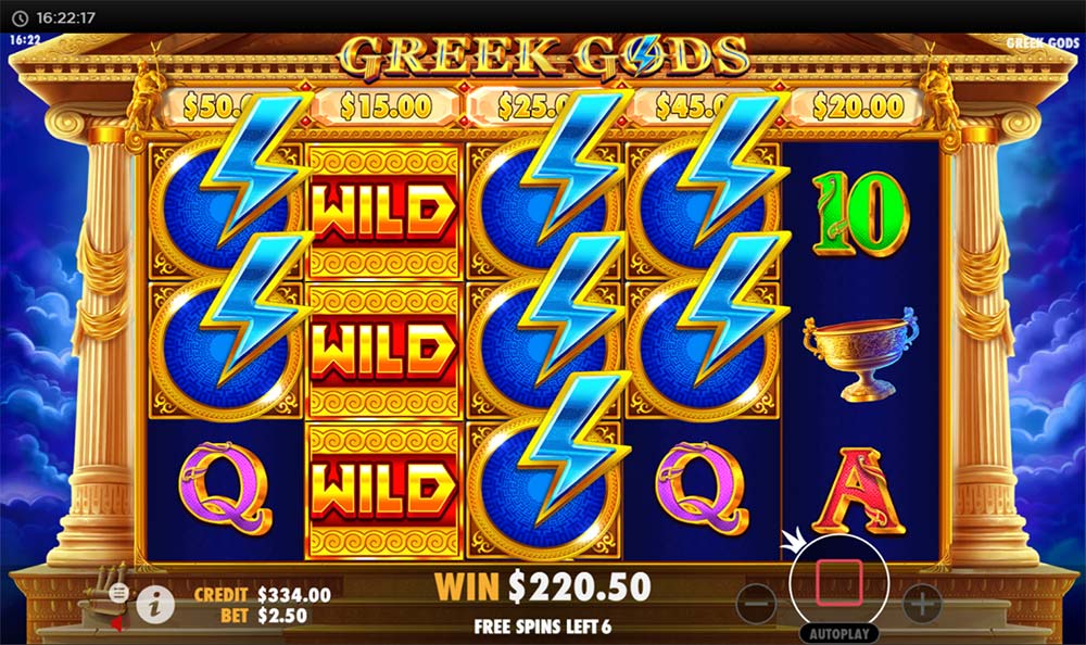 Greek Gods Slot Gameplay