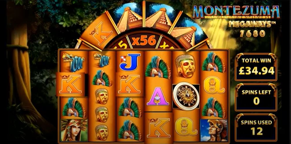 Montezuma Megaways Slot Gameplay