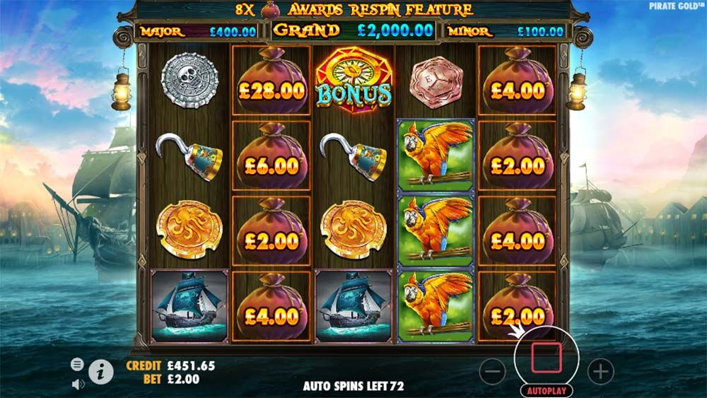 Pirate Gold Slot Gameplay