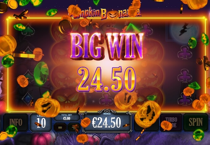 Pumpkin Bonanza Slot Win