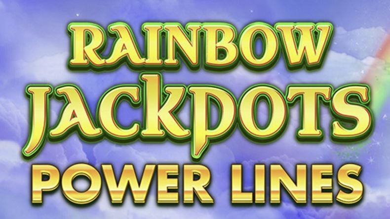 Rainbow Jackpots Power Lines Slot Banner