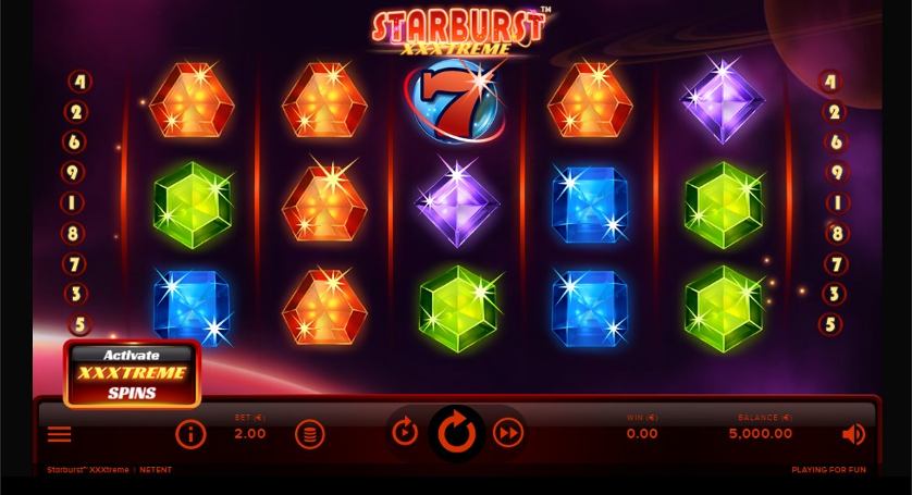 Starburst XXXtreme Slot Gameplay