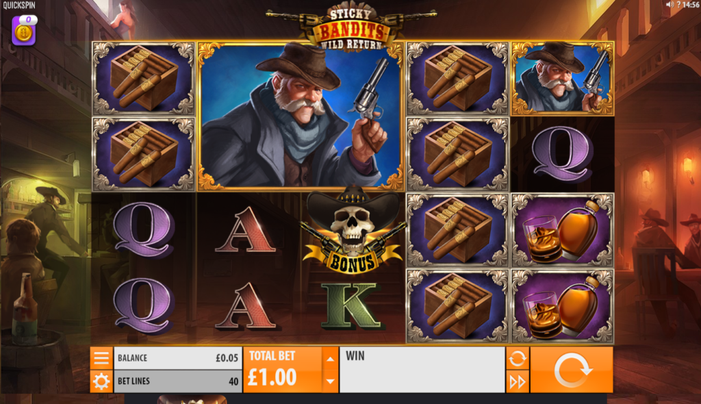 Sticky Bandits Slot Gameplay