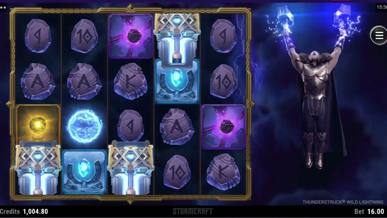 Thunderstruck Wild Lightning Slot Gameplay