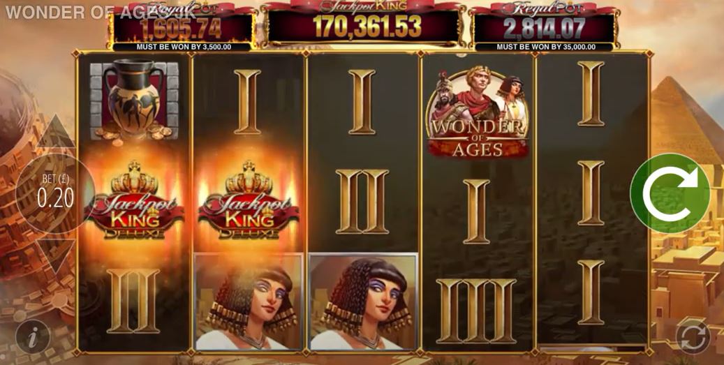 Wonder of Ages Jackpot King Slot Gameplay